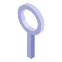 Isometric search engine optimization icon representing digital marketing vector