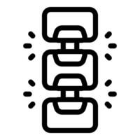 Blockchain technology connecting blocks securely with encryption vector