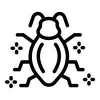 Electronic bug spreading with antennae moving on circuit board vector