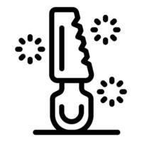 Antibacterial nano particles attacking virus immune system fighting nanotechnology icon vector