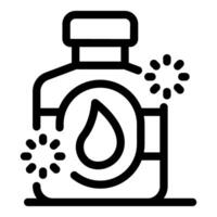 Nano technologies improving water quality icon showing water treatment and purification vector
