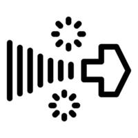 Data transferring with loading icon in bold line style vector