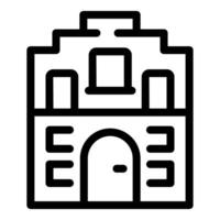 Building facade with windows and door representing city architecture vector