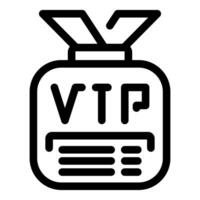 Vip member card offering exclusive access and privileges vector