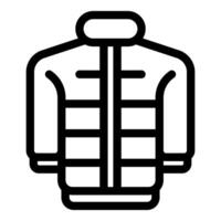 Winter jacket providing warmth during cold weather vector