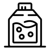 Bottle of fabric softener or laundry detergent icon vector