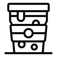 Overflowing septic tank with waste illustrating environmental pollution vector