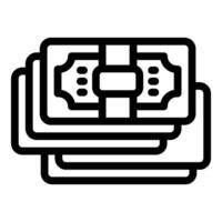 Stack of banknotes representing savings, wealth and investment vector
