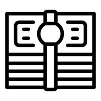 Stack of paper money with round seal secured with paperclip vector