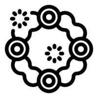 Blockchain technology creating decentralized network for cryptocurrency transactions vector