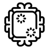Artificial intelligence chip processing data with loading symbol icon vector