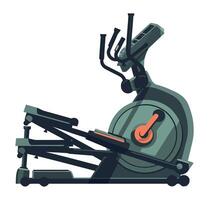 An illustration of a stationary bike vector