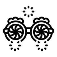 Hypnosis glasses creating fun optical illusions for entertainment vector