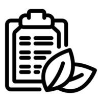 Eco friendly checklist clipboard representing environmental responsibility vector