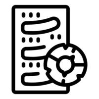 Software development process with code optimization gear icon vector