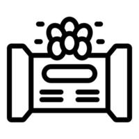 Ai software generating creative ideas with flower icon vector
