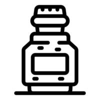 Modern multi cooker preparing dish icon thin line vector