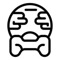 Game controller holding planet earth video game icon vector