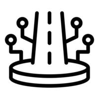 Digital road network connecting global systems on platform vector
