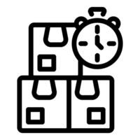 Simple vector showing the concept of fast delivery service