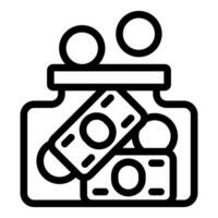 Money jar increasing savings with banknotes and coins falling inside vector
