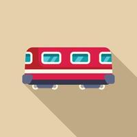 Modern high speed train is traveling on its tracks vector
