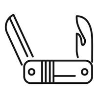 Multitool knife with bottle opener is folded and ready for camping vector
