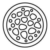 Top view of petri dish with growing bacteria colonies vector