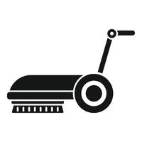 Cleaning machine using for washing and scrubbing floor vector