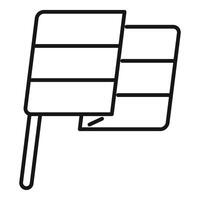 Solar panel generating renewable energy on white background vector