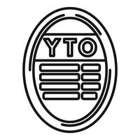 Yto token cryptocurrency showing the concept of digital currency investment vector