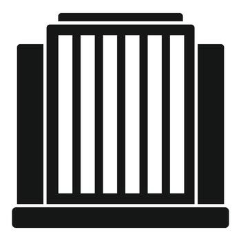 Modern building facade with columns showing urban architecture vector