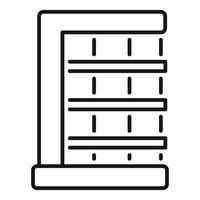 Server room icon showing data storage system vector
