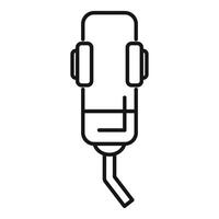 Medical drop counter icon for intravenous therapy outline style vector
