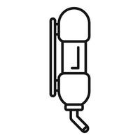 Modern water heater boiler heating system icon outline style vector
