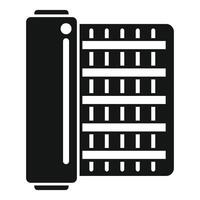 Wine cooler displaying wine bottles for sale vector