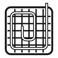 Underfloor heating system installing on construction site icon vector