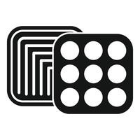 Cpu chipset modern technology computing icon showing semiconductor vector