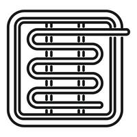 Underfloor heating system is being installed, repaired or designed vector