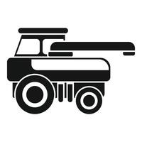 Farm sprayer machine harvesting using modern technology icon vector