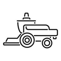 Smart farm automation technology, autonomous lawn mower icon vector