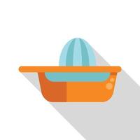 Citrus juicer squeezing fresh juice for healthy drink vector