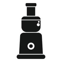 Modern food processor making smoothie with button icon vector
