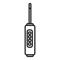 Electronic cigarette device with battery indicator showing charge level vector