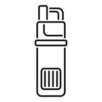 Electronic cigarette device with battery indicator showing remaining charge vector