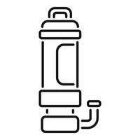 Oxygen tank icon for diving and underwater exploration vector