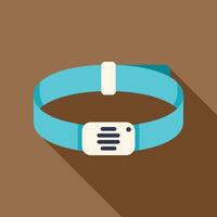 Blue plastic event wristband for security checking access vector