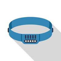 Blue headlamp for working or exploring in the dark vector