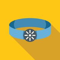 Blue headlamp for working in a dark environment icon vector