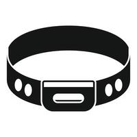 Smart tracker bracelet monitoring physical activity vector